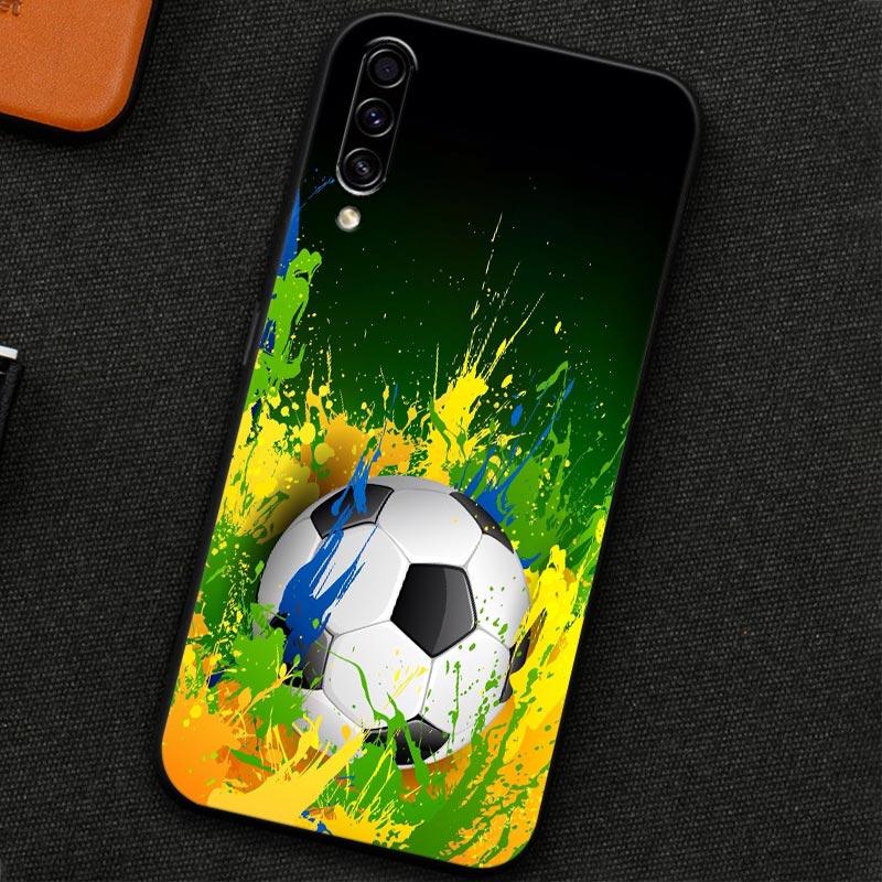 

Мягкий чехол для Samsung Galaxy A30 A30S A50 A50S A10S A70 A20S A10 A40 A7 A9 2018 Силиконовая задняя крышка Футбольная страсть Футбольный мяч Samsung A10