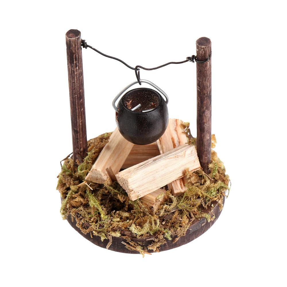 1:12 Scale  Accessories Playing House Villa Scene Model Miniatures Campfire Dollhouse Bonfire Fairy Garden Decor