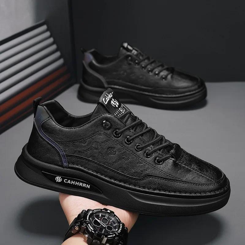Men Sneakers Outdoor Breathable Sport Fashion Casual Shoes White Platform Skateboard Shoes Comfortable Non Slip Tennis Shoes2025