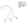 Body Clamp Chain Adjustable Pressure 3-Head Clitoral Body Clip Ring Men Women Non Piercing Body Jewelry Adults Sex Toy