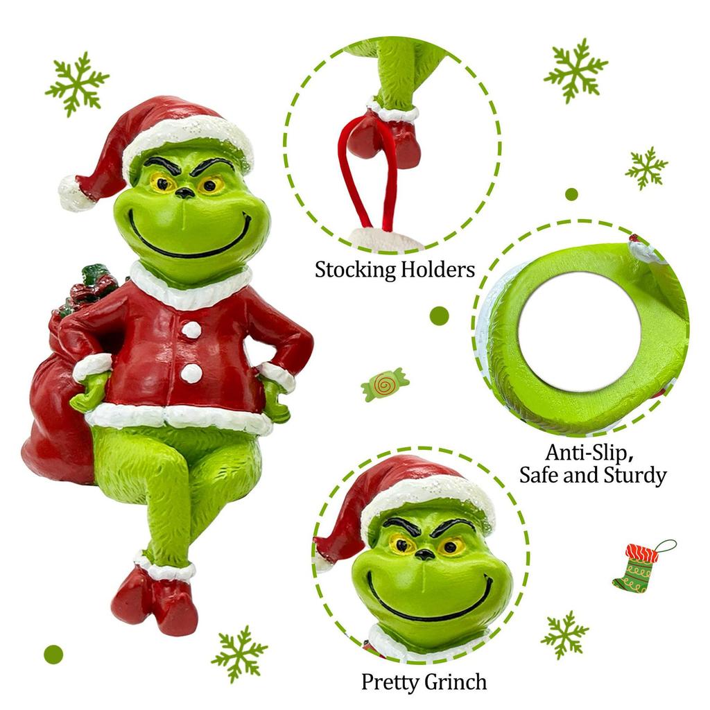 Festive Creative Christmas Stocking Holder Ornament