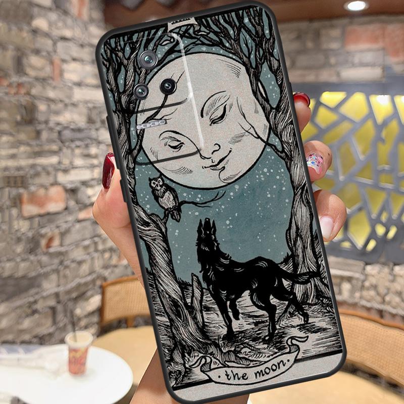 Death Tarot Cat Case For Xiaomi 13 14 15 Ultra 11T 12T 13T 14T Pro POCO X7 Pro X3 X5 X6 M6 F5 F6 Pro Cover