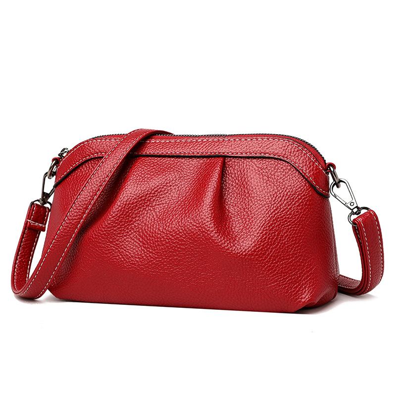 Direct supply of new women's bags, messenger bags, small bags, Korean version of fashionable versatile soft leather multi-functional shoulder bags