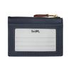 Coach 11 Reißverschluss, Stoff und Spaltleder und Kunststoff, Kartenhalter, Mini, Unisex-Paarstil, indigoblau indigoblau