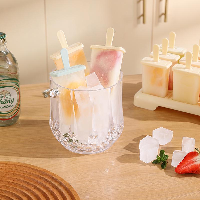 Food Grade PP Ice Cube & Popsicle Mold - Long Handle, DIY, Anti-Odor with Lid, for Homemade Ice Cream