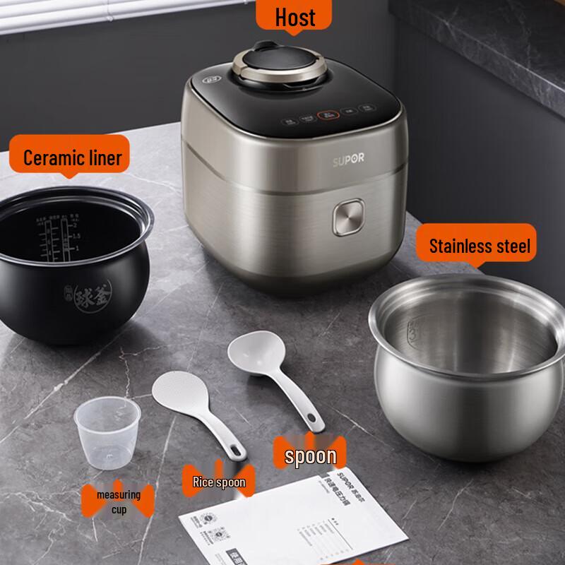 SUPOR 5L Smart IH Electric Pressure Cooker CN Plug (adapter Included)