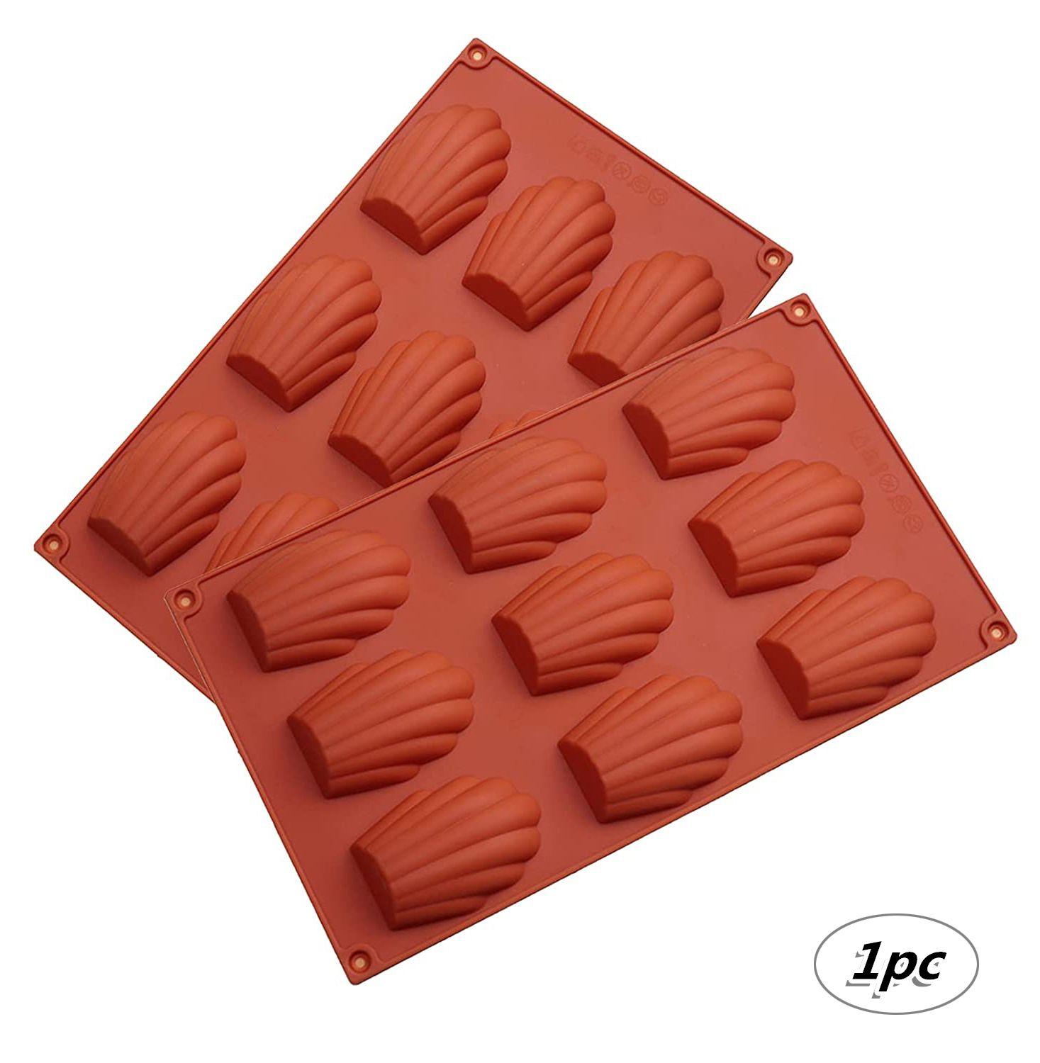 

Mini Brick Red Cookie Baking Tray Cake Mold 9 Cavity Madeleine Pan Shell Shape