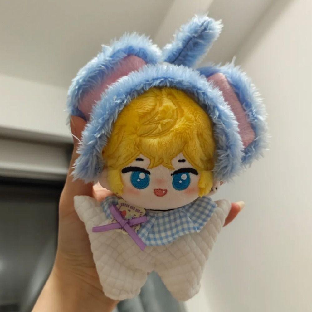 Cartoon Hat 10cm Cotton Doll Clothes Elephant Jumpsuit Doll Dress Up Set  Doll Accessories