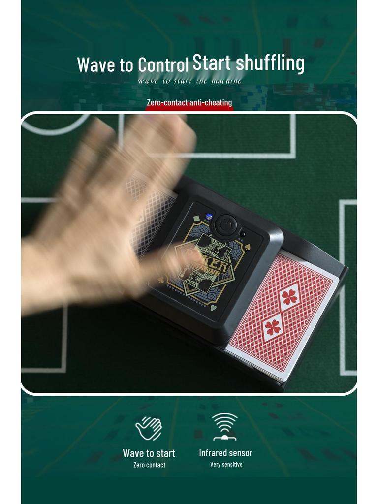New Shuffler: Automatic 2-4 Deck Card Shuffler - Perfect for Three Kingdoms Tabletop Games