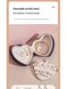 Heart-shaped Travel Jewelry Box for Earrings, Studs, and Rings