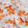 Breathable Floral Dog Skirt Lace-Trimmed Pet Flying Sleeve Dress Floral Suspender Dress  Pet Party