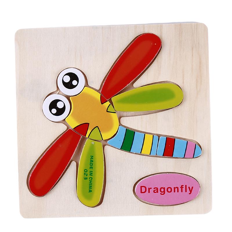 Buy Wooden Puzzle Baby Toys Wooden Puzzle Cute Cartoon Animal ...