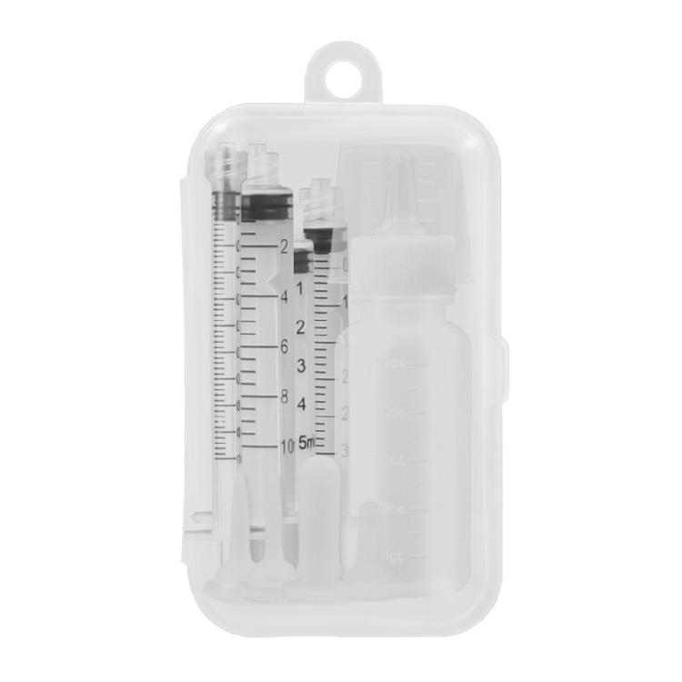 11Pcs Pet Nursing Kits Nipple Syringes Feeder Milk Feeding Bottles for Newborn