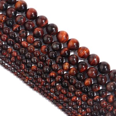 Red Tiger Eye Stone Beads Loose Beads for Jewelry Making Accessories 4-12mm DIY