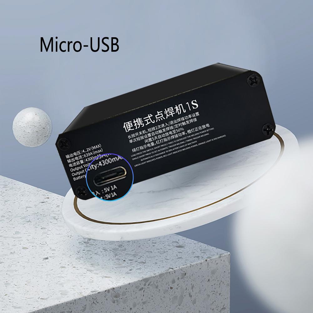 Black Portable Spot Welder Set For 18650  Nickel Plate Of Cylindrical Batteries