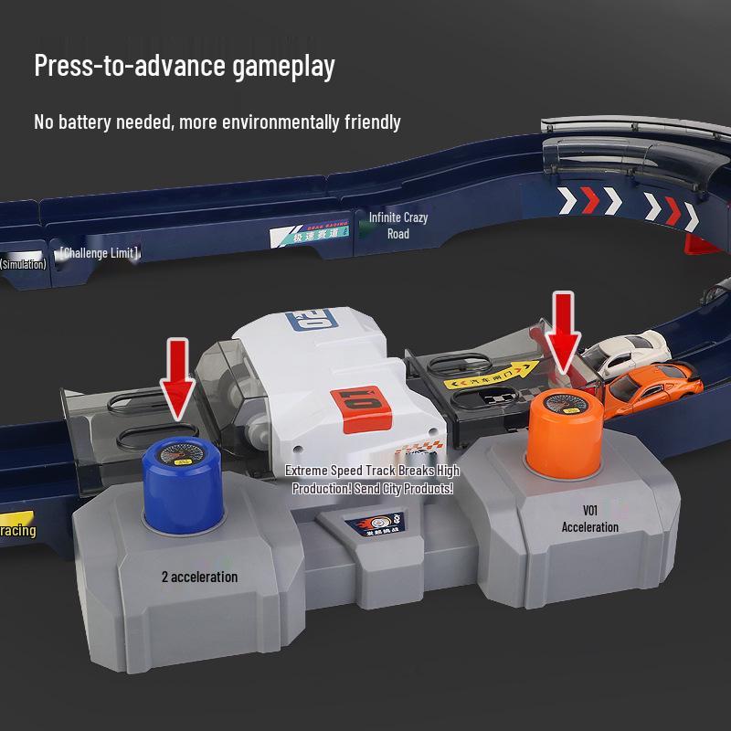 Cheng Le Mei Interactive Parent-Child Racing Track with Large-Size Alloy Car Toy