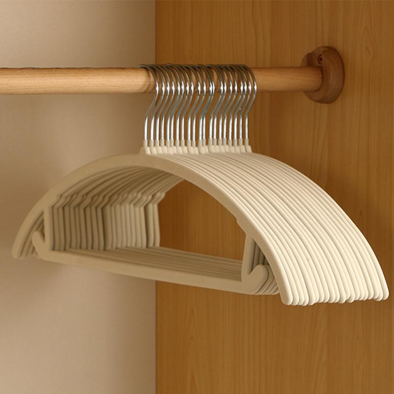 

10 шт. бархатных вешалок премиум-класса, нескользящая вешалка для костюмов без плечевых упоров с крючками, экономящая место круглая стойка для свитеров, курток, бюстгальтеров 10PCS
