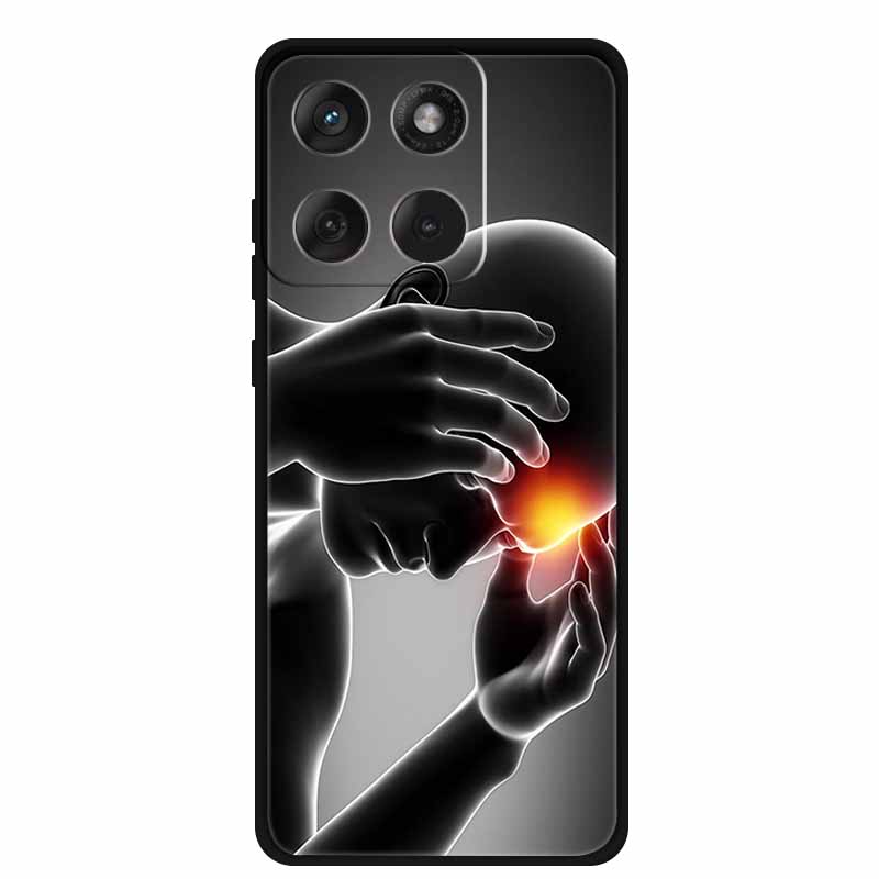 Für Motorola Edge 70 5G Hülle 2025 Mode Schwarz Silikon TPU Weiche Handyhülle Für Motorola Moto X70 Air 5G Rückseite Hülle Fundas