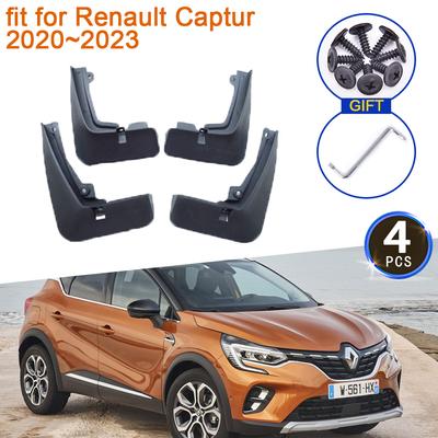 4Pcs for Renault Captur ~2023 Mudguards  2022 Anti-splash Front Rear Wheel Fender Grade Mudflaps Accessories Car