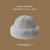 Winter new thickened warm imitation fur hat women's bucket hat high texture small Mongolian hat