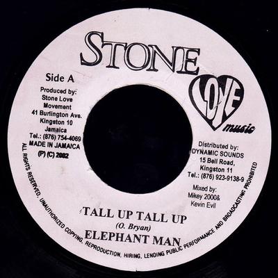 7inch Record ELEPHANT MAN - Tall Up Tall Up NONE Stone Love Musi 2002 Jamaica Reggae, Ska & Dub Used