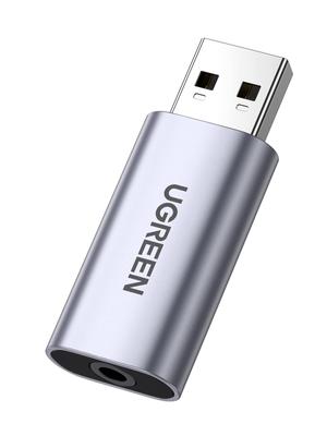 UGREEN USB Kulaklık Jakı Dönüştürme Adaptörü Harici Ses Kartı USB Dönüştürme Adaptörü TRRS Entegre Terminal Doğrudan Tak Tip PS5 için Mükemmel 3.5mm