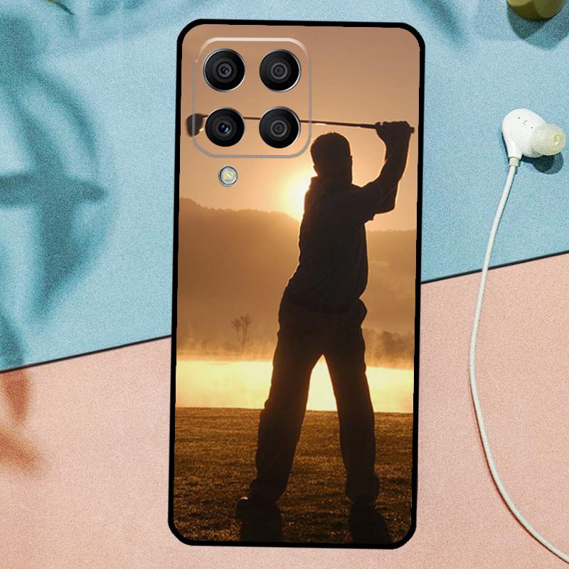 GOLF GOLFER GOLFING SUNSET For Samsung Galaxy M14 M34 M54 M20 M06 M16 M12 M13 M15 M35 M55 M33 M53 M21 M31 M32 M52 Case