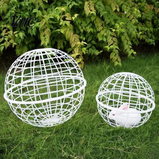 Portable Poultry Habitat Ball Shaped Movable Chicken House Rollable Enclosure Round Hutch Plastic Rabbit Exercise Pen Coop Safety Cage To Prevent Dog
