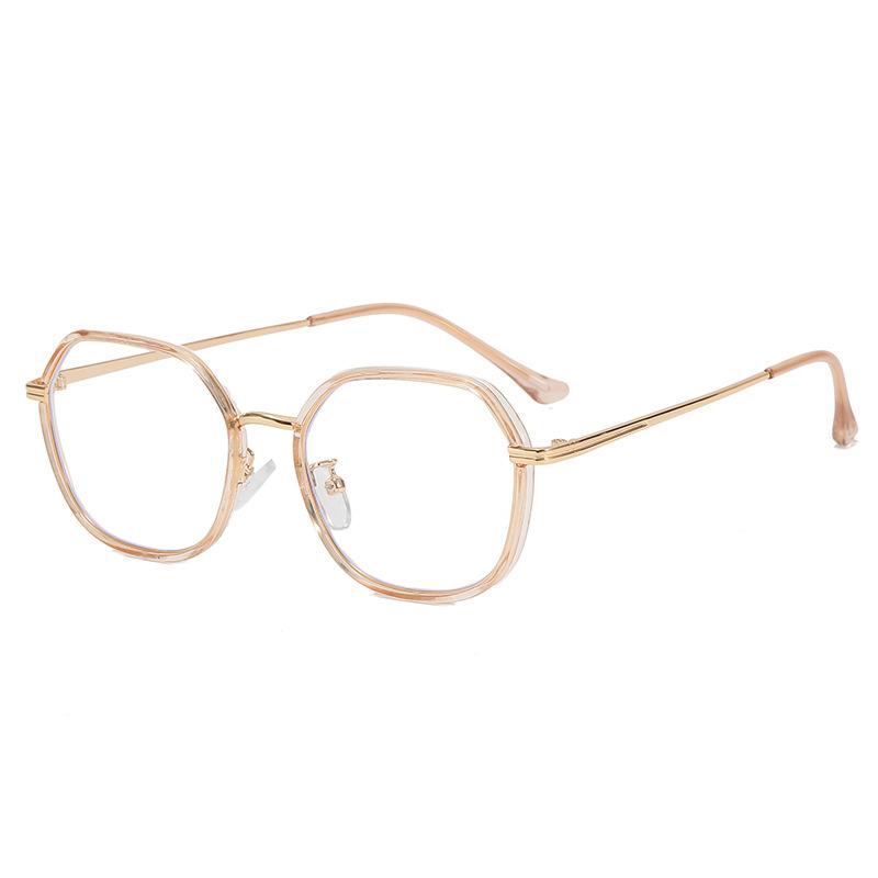 

High-Grade Flat Glasses, Square Eyebrow Frame, Business Men S Anti-Blue Light, Full Frame Personalized Metal Frame, Can Be Equipped With Myopia