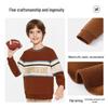 Navigare Boys' Striped Round Neck Sweatshirt