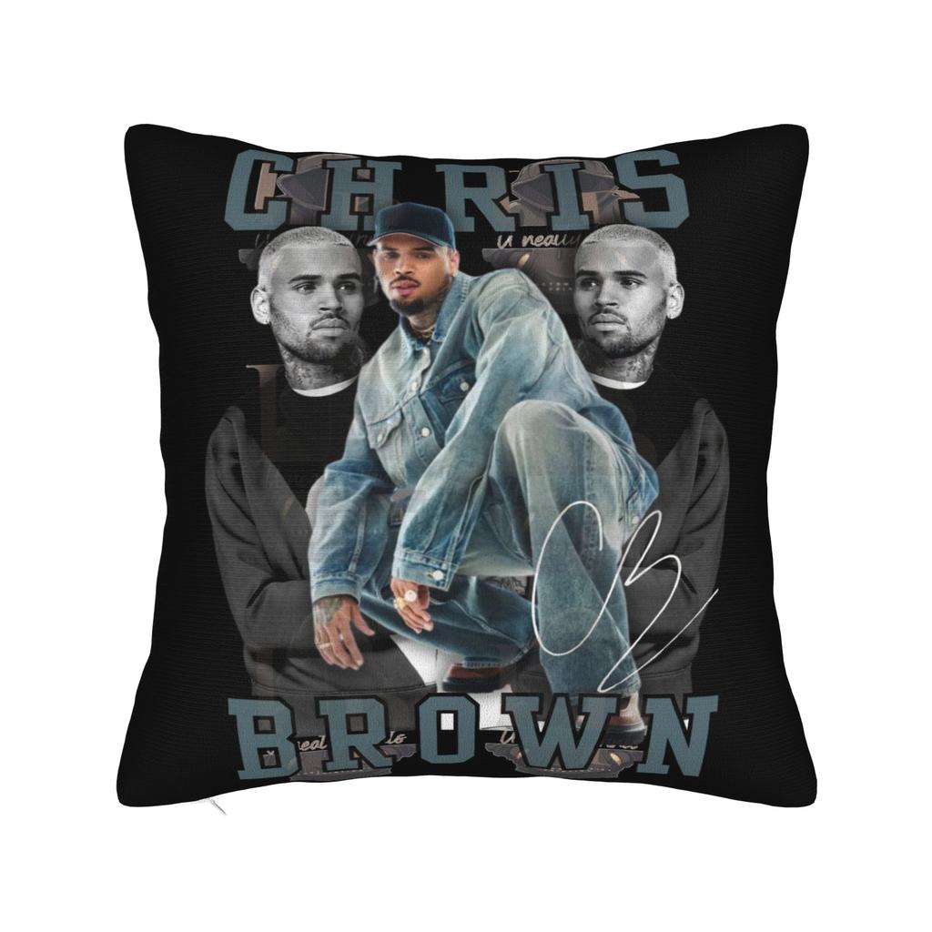 Pillow Case Chris Brown Xx Soft Pillow Cover For Living Room Bed Chair Fashion Pillowcases