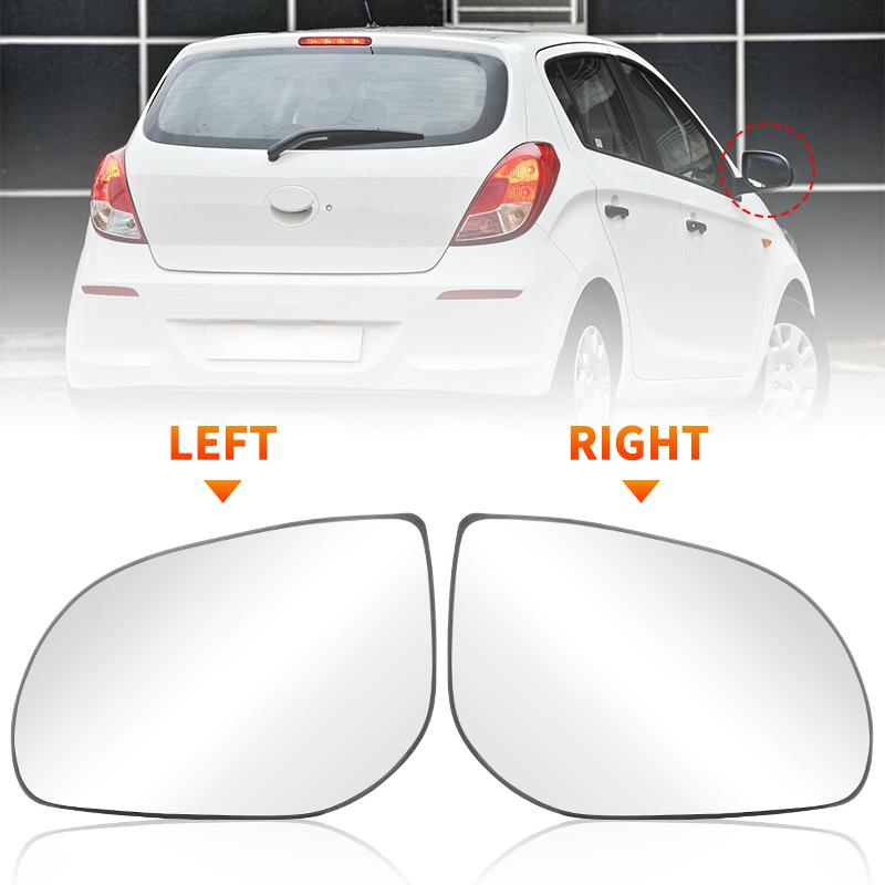 Car Front Left Right Rearview Mirror Glass Heated Side Wing Mirror Glass For Hyundai i10 2011-2013 For Hyundai i20 2008-2013