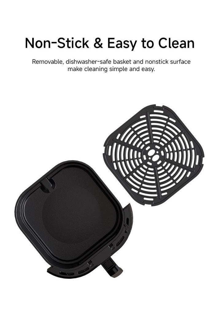 15L Large Capacity Air Fryer with Visual Baking and Integrated Stainless Steel Electric Oven