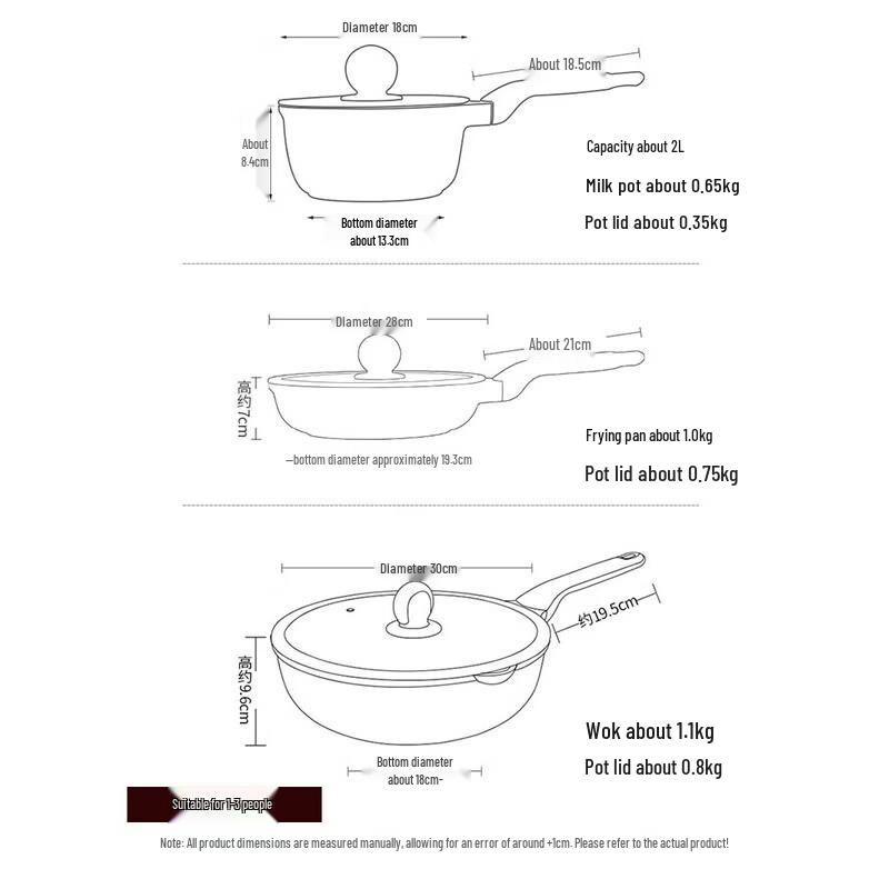 COOKER KING Bamboo Green Stone Non-stick Cookware Set