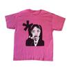 Unisex Y2K Cotton T-shirt Hip Hop Fashion Harajuku Graphic Print Short Sleeve T-shirts Streetwear Punk Casual Top Goth Loose Tee