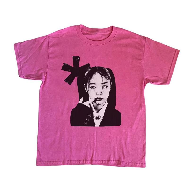Unisex Y2K Cotton T-shirt Hip Hop Fashion Harajuku Graphic Print Short Sleeve T-shirts Streetwear Punk Casual Top Goth Loose Tee