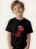 Children's Dinosaur Theme Short-sleeved T-shirt Boys and Girls Trendy Tops