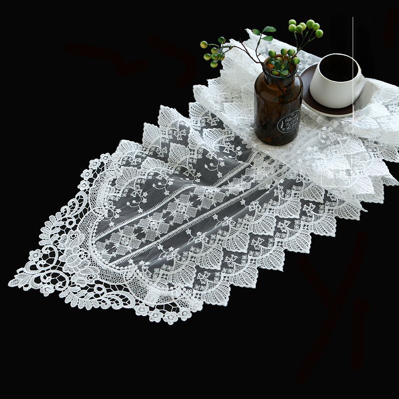 

Новый европейский кружевной вырез для отеля, украшение дома, ткань для обеденного стола и ткань для журнального столика, кружевной шкаф Sky Star, ТВ-шкаф, пылезащитная ткань, настольный флаг 40*70cm