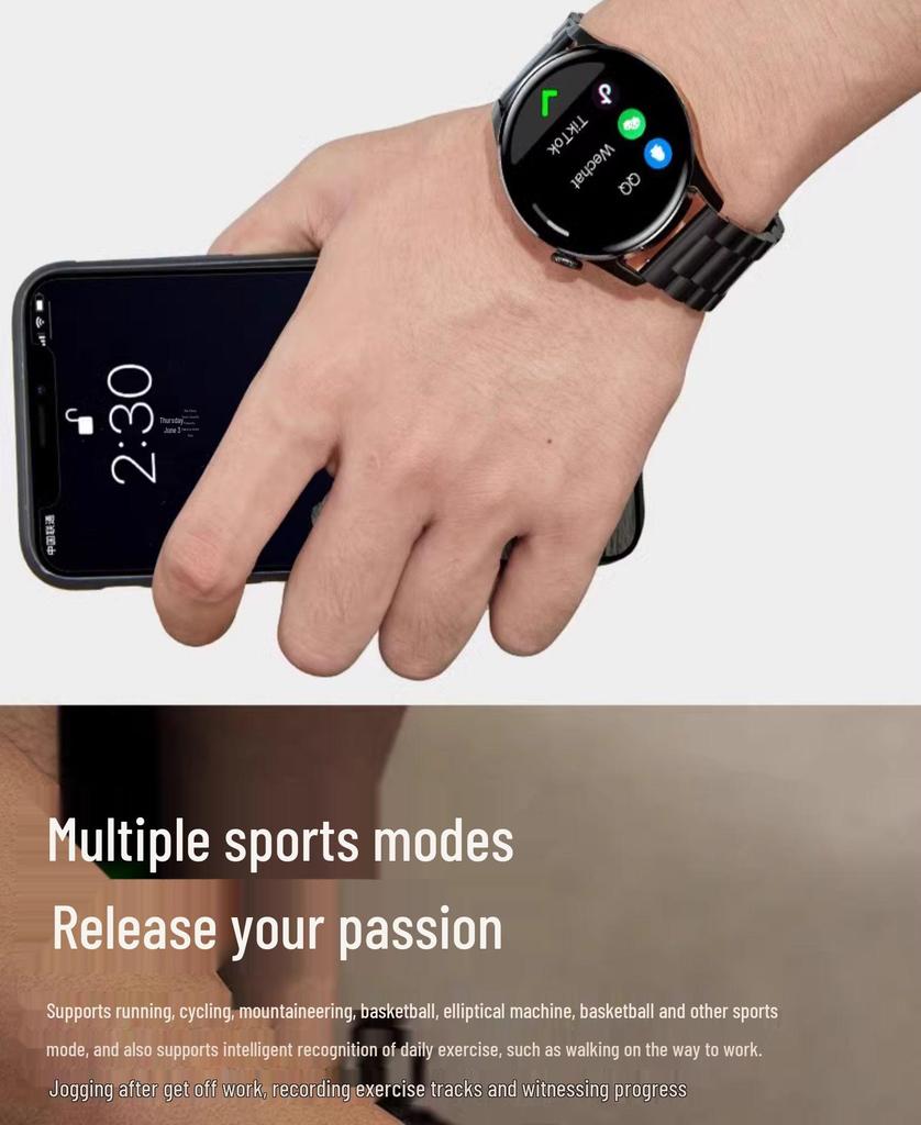 Montre connectée Watch8: Nouveau Multifonction Bluetooth, Étanche, Paiement NFC, Sports, Musique T05.