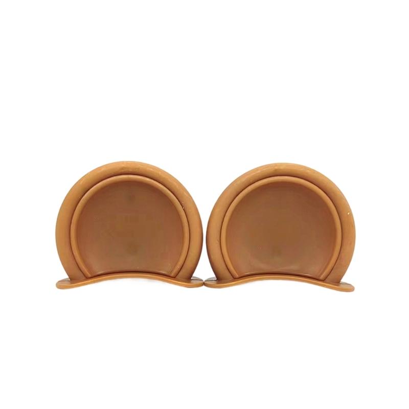 Motorbike Helmet Decoration Cute Bear Ear Attachments Lightweight Plastic Accessory No Tools Installation Required 2pcs