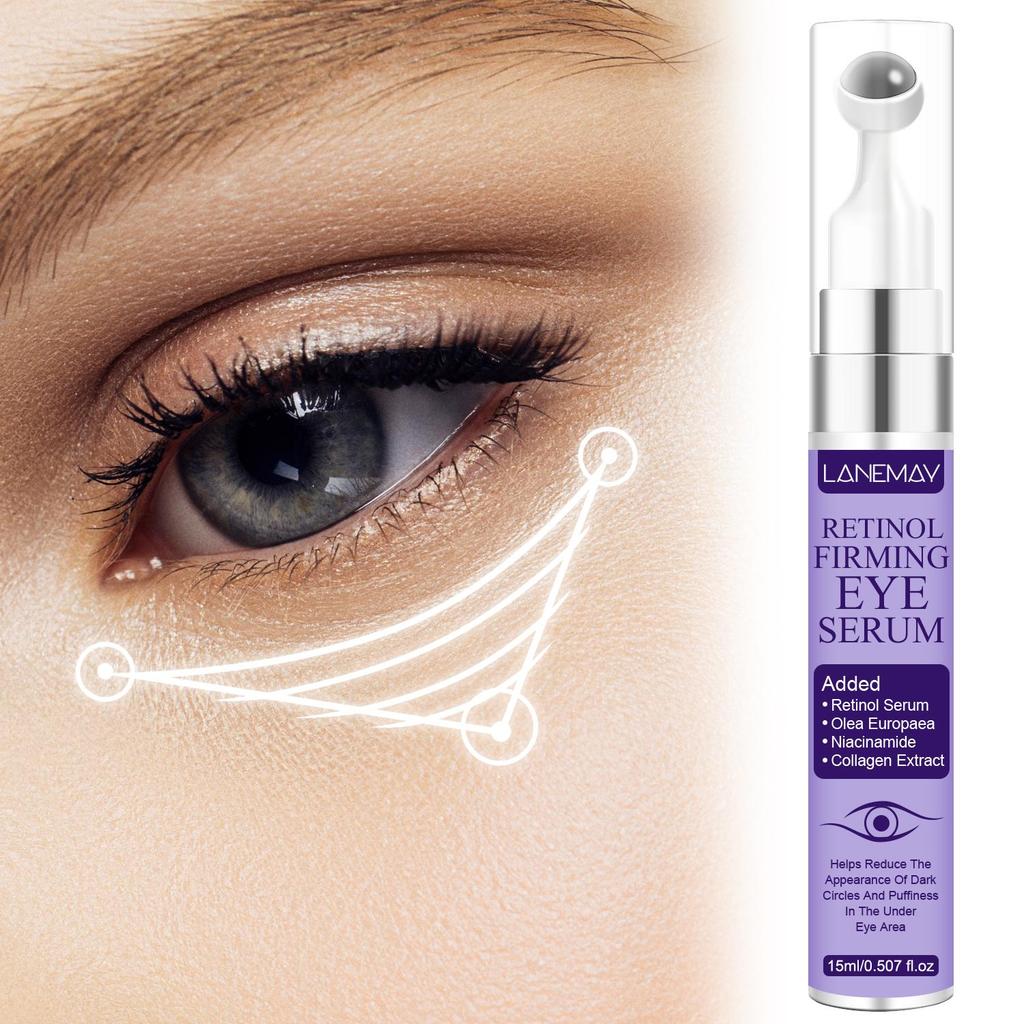 Retinol Firming Eye Serum - Gentle Moisturizing and Smoothing Skin Around The Eyes, Improve Skin Texture and Eye Bags,15ml