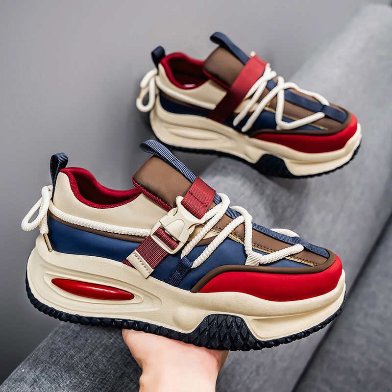 Height Increasing Platformed Basketball Tennis Men Casual Color Sneakers Jogging Shoes Sport Kawaiis Lux Kit High-tech