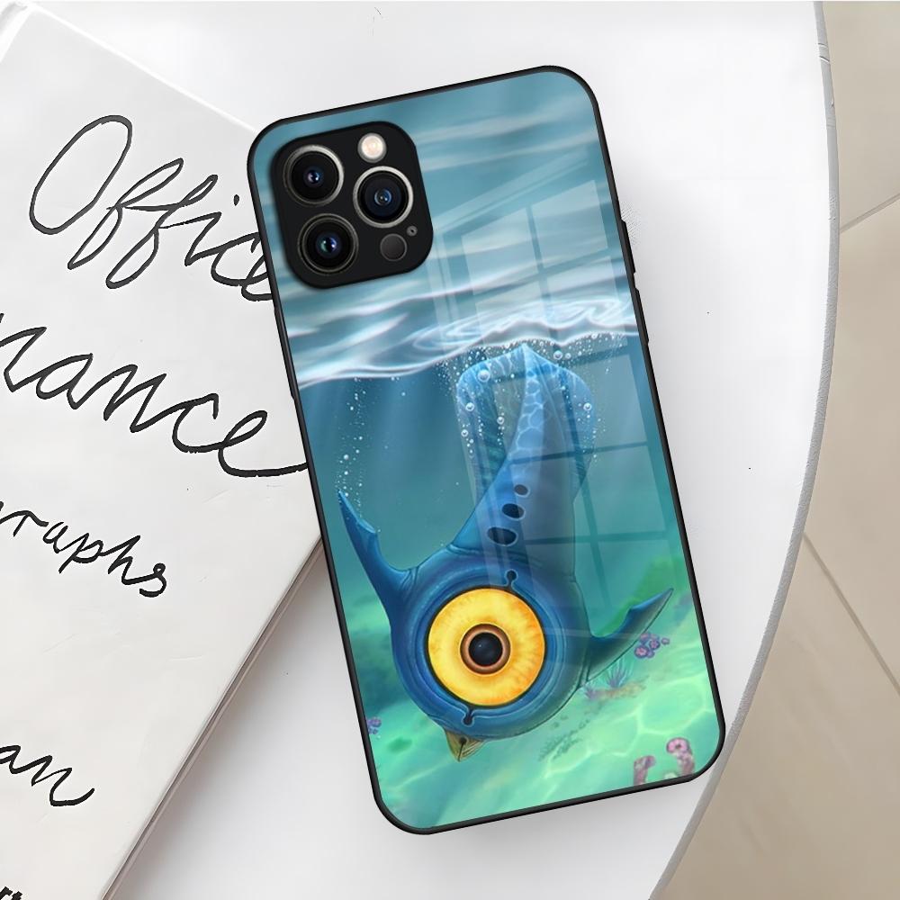 Custodia per Telefono Subnautica per Iphone 17 16 Air 15 14 12 11 13 Pro Max Mini X Xr Xs Se Puls Cover in Vetro
