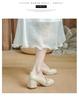 French Mary Jane Small Leather Shoes 2025 Temperament Fairy Style Versatile Thick Heel High Heels Women's Single Shoes High-end Skirt