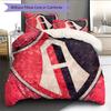 Atlas Football Club  Pattern Bedding Quilt Set  Home Decoration  Gift (1 * duvet cover + 2 * pillowcase  without core)