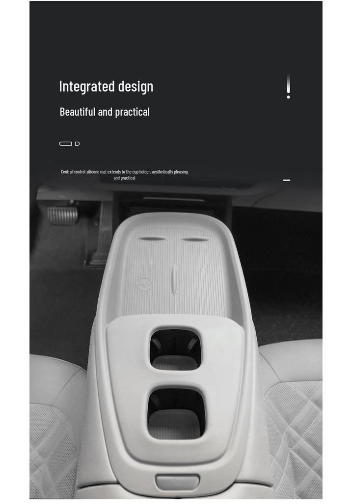 Silicone Anti-Slip Mat for Gear Shift and Water Cup Holder - Fits 23-25 Changan Qiyuan A07