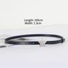 New Star Button Head Belt Women's Jeans Skirt Accessories Personalized Versatile Belt