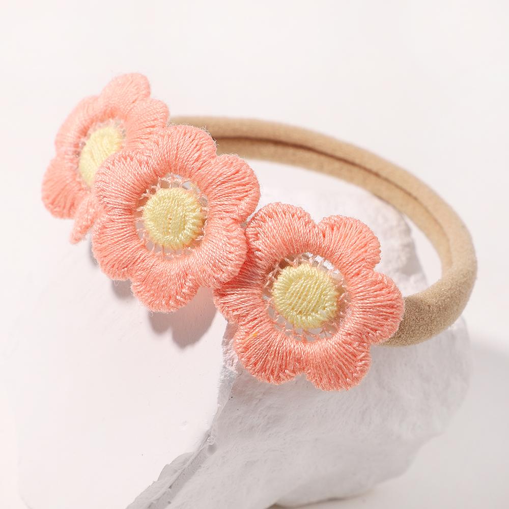 Cute Flowers Headband for Baby Girls Elastic Soft Newborns Butterfly Bows Hair Band Infant Hair Accessories
