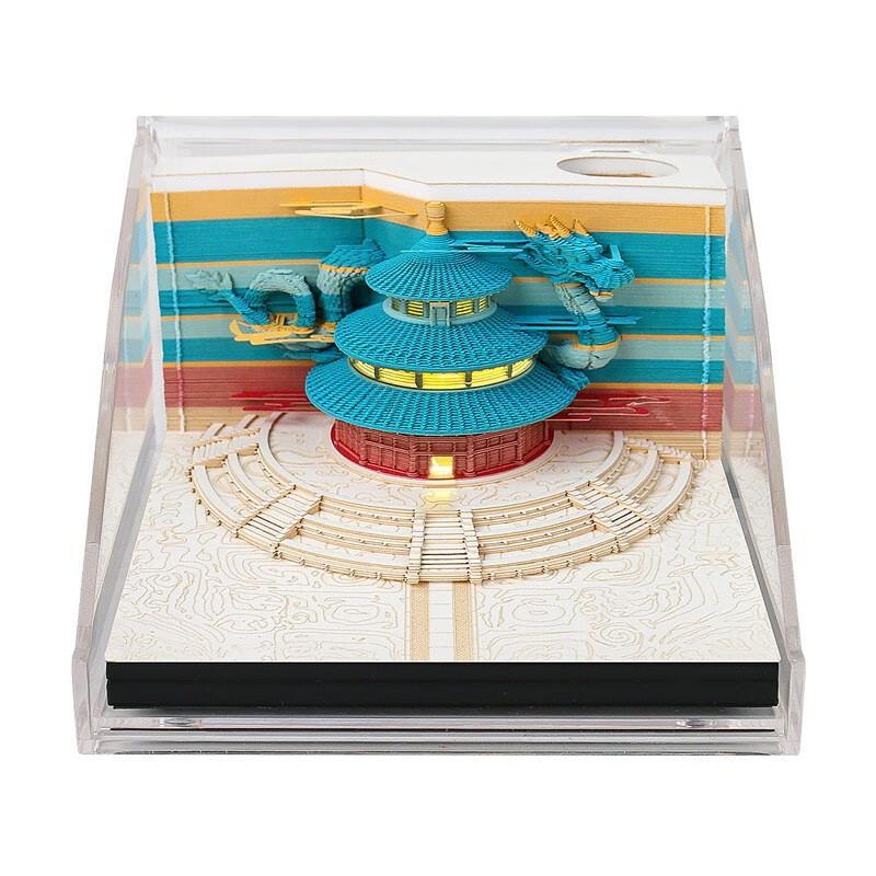 Lilang Forbidden City Hall of Prayer for Good Harvests 3D Light Souvenir with 2026 Calendar