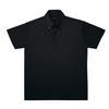 Phiten Men's Polo Shirt, Black, Size L